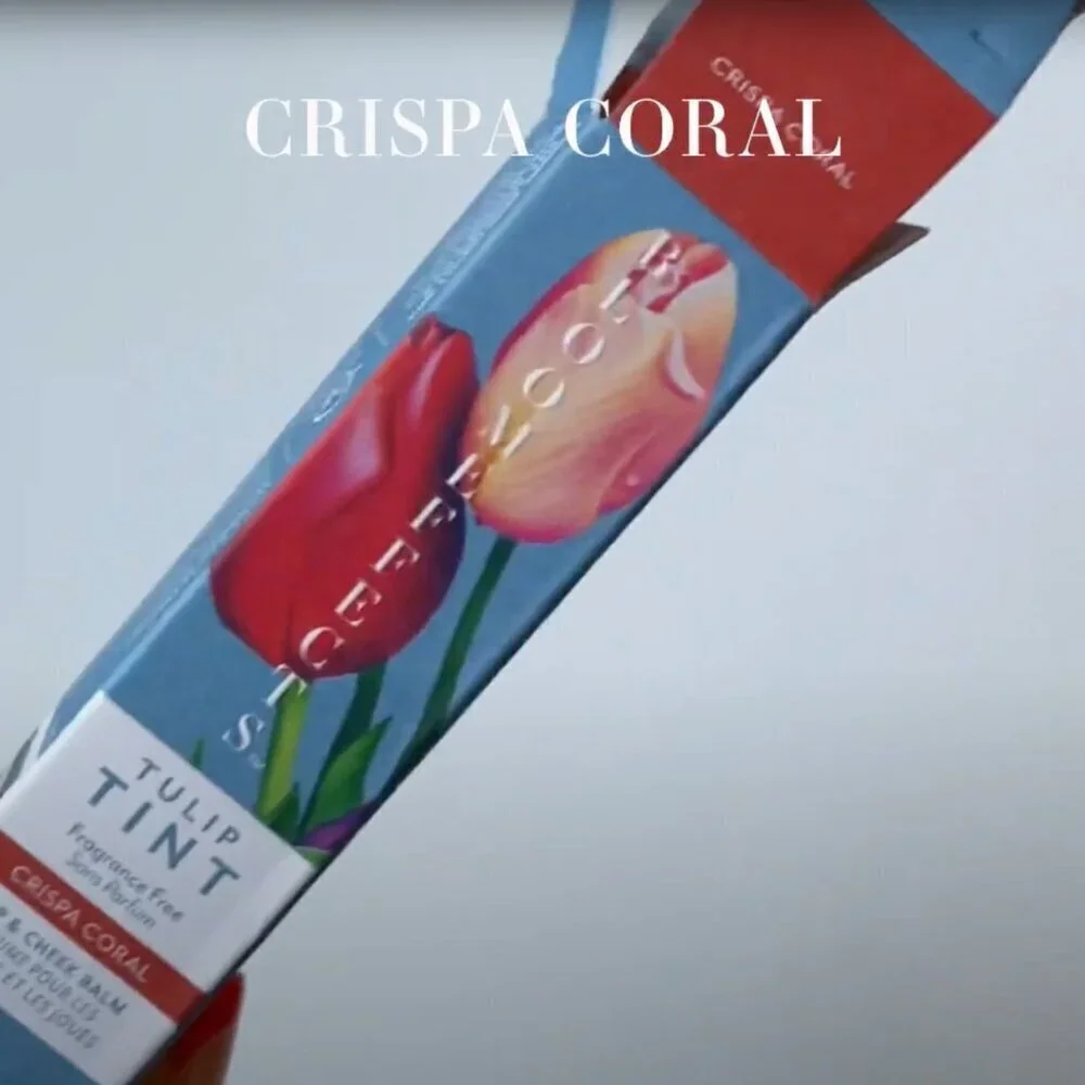 NEW Bloomeffects Tulip Tint Crispa Coral Lip & Cheek Balm Clean Makeup